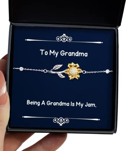 Да се ​​биде баба е мојот џем. Сончогледна нараквица, баба, убави подароци за баба