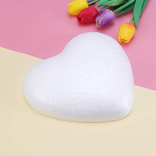 Поделби за порибување на абаодам 23 см, бело моделирање на срцево полистирен DIY занаетчиски моделирање 4PCS свадбениот декор