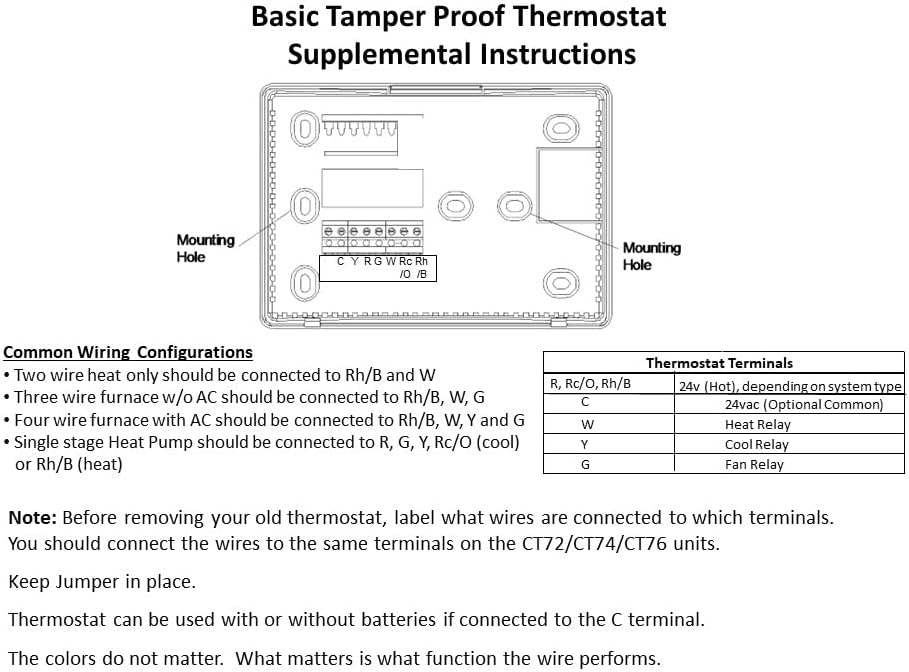 ControlTemp CT400 Напреден термостат за докажување на тампер, 5.5'wx3.75''hx1''d
