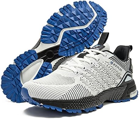 Baasploa Mens Trail Trail Shoes Nonl Slip Walking Shoking Shoes за мажи Тенис голф чевли мажи салата за вежбање атлетски чевли