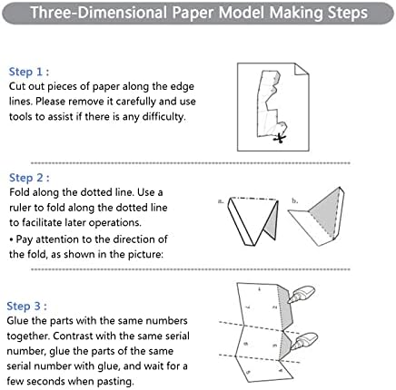 3D писе изглед хартија скулптура DIY хартија трофеј креативен модел на хартија геометриска ороми загатка рачно изработена украс