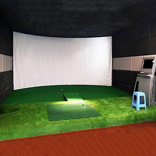 JRDHGRK симулатор за голф топка за влијанието на проекцијата Екран во затворен материјал за бела ткаенина за голф голф голф цел