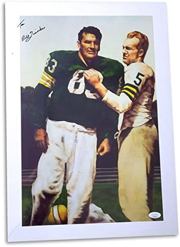 Бил Квинлан потпиша автограмиран 14x20 Photo Print Green Bay Packers JSA AB55186 - Автограмирани НФЛ фотографии