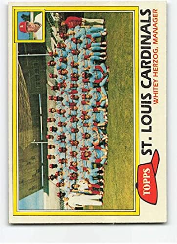 1981 TOPPS 684 Team Cardinals Team/Whitey Herzog MG EX/NM St. Louis Cardinals Baseball Trading Card MLB