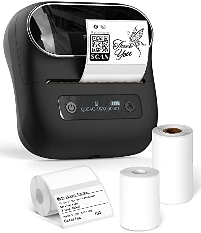 Производители на етикети за термички Bluetooth Promemo - Печатач за безжичен термички етикета за адреса, етикетирање, пошта, етикета за папка со датотеки, Организирање на к?