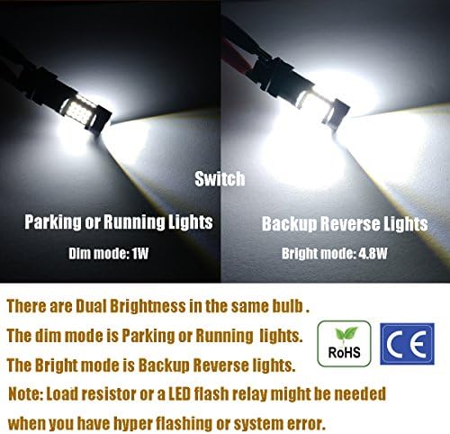 iBrightstar Најновите Исклучително Светла 36-SMD 3030 Чипсети 7443 7440 7441 992 LED Светилки со Замена На Објективот На Проекторот За Враќање Назад Дневни Светла За Паркирање, Ксенон