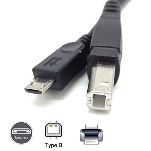 Гуангмаобо Микро USB ЗА Печатач КАБЕЛ USB 2.0 ДО USB Тип Б Кабел, Андроид Телефон компјутер За Печатач Кабел Печатач, Скенер, Електронски миди Пијано, Електронски Тапан, Д?