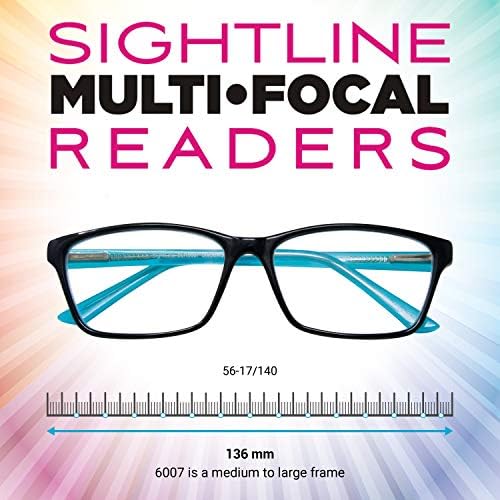 Преглед 6007 Прогресивна Моќност Мултифокус Очила За Читање-Ацетат Рамка Со Врвен Квалитет-Леќи Обложени Со АР-Средно До Големо Вклопување Унисекс