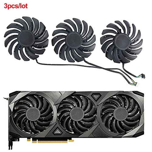 inRobert PLD09210B12HH 85mm RTX3070 RTX3080 RTX3090 Вентилатор За Графичка Картичка MSI RTX 3070 3080 3090 Вентус 3x Вентилатор За Ладење