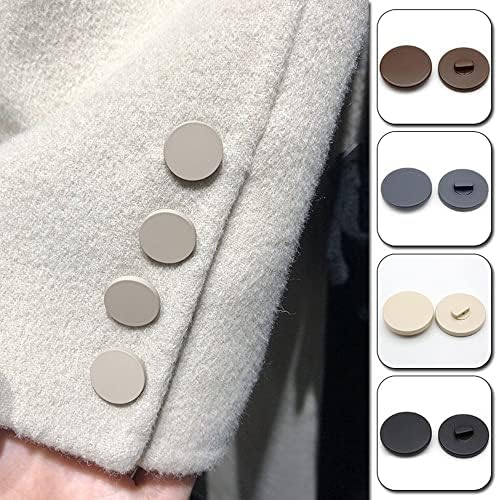 Копчиња за мрзнување од 10 парчиња за шиење, рамни копчиња за рамнини на треперење 15/20/25мм копчиња за палто за мажи жени блејзер, палто, униформа,