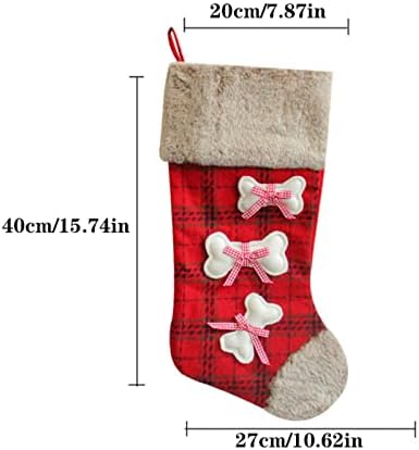 Бонбони подароци чорапи Персонализирани камин порибување Божиќни украси за дома и додаток за забави за деца за семејни празници