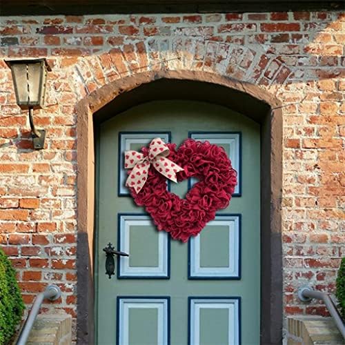 ZCMEB Ден на в Valentубените на венецот врата што виси срцев венец украси приврзоци за декор