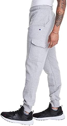 Шампион за мажи PowerBlend Cargo Jogger Pants, џогер џемпери за мажи, машки товари џогери, 31 “