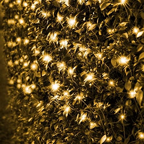 Uptotop Божиќни мрежни светла, 360 LED 12ft x 5 ft Конежни водоотпорни мрежни светла, 8 режими Божиќни светла за внатрешна забава