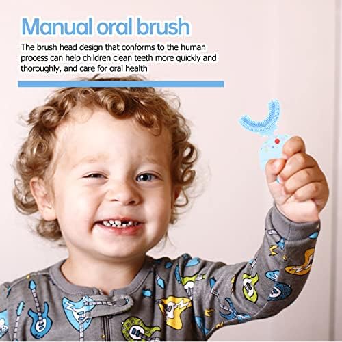 Детски алатки за деца со силиконски четки за заби Детска уста четка за заби домаќинство во облик на четка за заби во форма