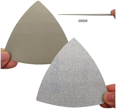Zsblxhhjd Абразивна шкурка суво и влажна триаголник со влечење на тркалото и ринг-шкурка силиконски карбид 60-10000 абразивна алатка