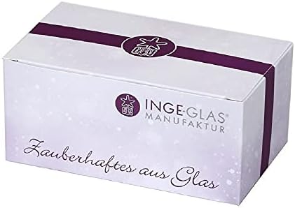Inge glas icicle сребрен мраз 1-102-13 IgM германски разнесени стакло Божиќна украс