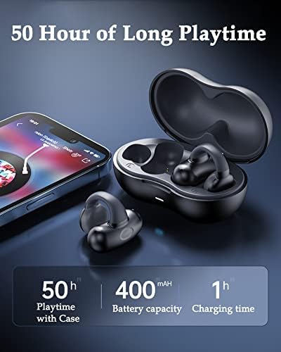 Безжичен Клип За Уши Слушалки За Спроводливост На Коските Bluetooth Безжичен Клип На Отворени Слушалки За Уши Со Слушалки За