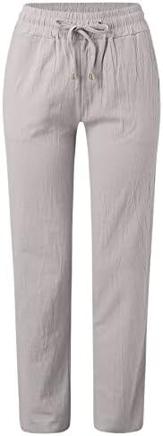 Grge beuu жени широки нозе јога панталони со висока половината прилагодлива вратоврска јазол џогери случајни лабави салон џемпери со џебови