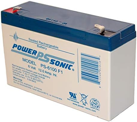 Powersonic PS-6100 6V 12AH NPX-50 SLA10-6 BP10-6 GP6120 ES12-6 Батерија