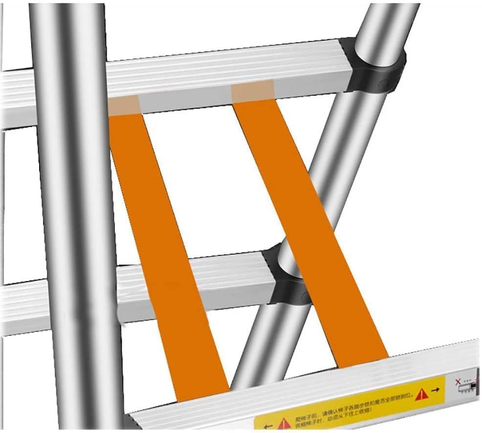 Лесна преклопна преносна телескопска скала повеќенаменска телескопска скала со табела со алатки 2.8M/3,4m/4m алуминиумска легура за преклопување на легури за преклопу