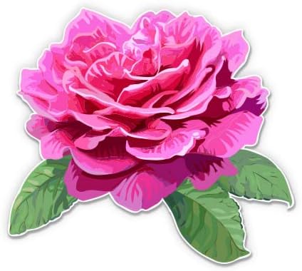 GT Graphics Pink Flower - 3 Винил налепница - За лаптоп за автомобили I -PAD Телефон Хард капа - водоотпорна декларација