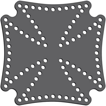 Rhinestone Genie Maltese Cross 4 Шаблон за магнетски ринестон, црна