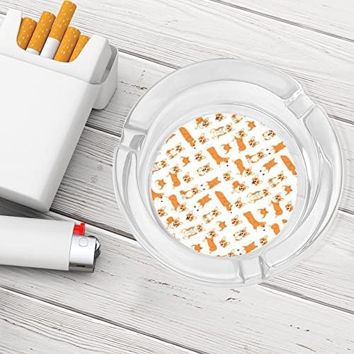 Корги во акција Цигари стакло од пепелници на пушење држач за пушење на пепел