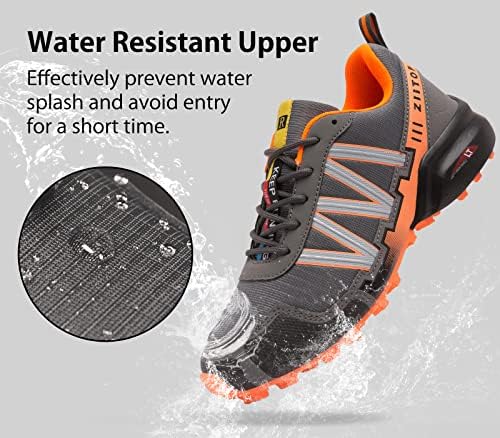 Машки патеки за трчање чевли водоотпорни чевли за пешачење, амортизирани патики за одење на отворено