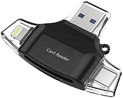 Boxwave Smart Gadget Компатибилен Со LILLIPUT OUTC - 1400-Allreader Sd Читач На Картички, Microsd Читач НА Картички SD Компактен USB ЗА Lilliput OUTC - 1400-Jet Black