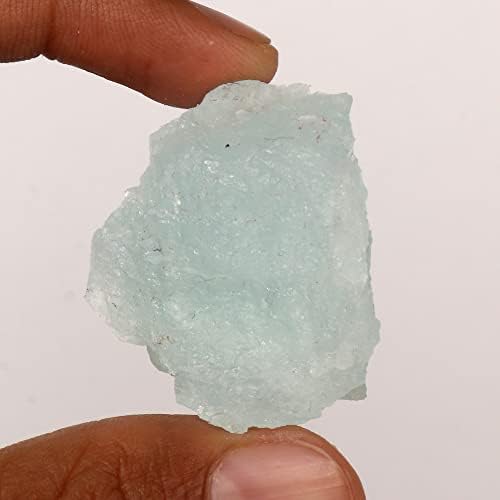 GemHub 112.05 CT природно заздравување кристал аква небо аквамарин груб лабав скапоцен камен за заздравување, јога, медитација и други