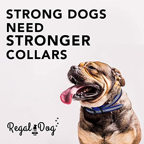 Кралски Производи За Кучиња Голема Розова Тешка Рефлектирачка Јака За Кучиња Со Црна Хардверска Метална Тока И Д Прстен | Прилагодлива