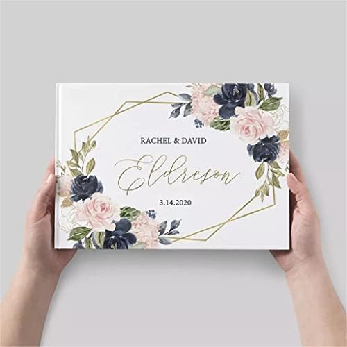 MXIAOXIA Персонализирана книга за венчавки за венчавки алтернативни геометриски венчавки за венчавки, цветни свадбени албуми за свадба Фото