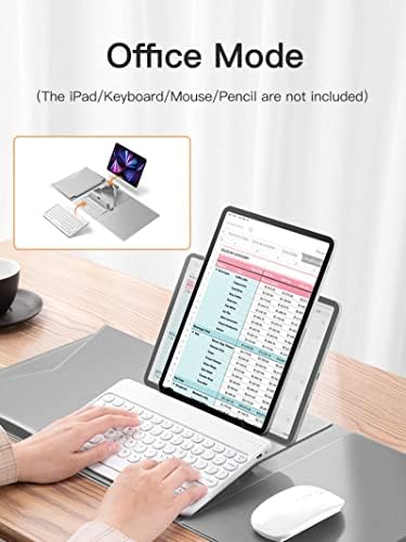 Работна станица Leijue Desktop за iPad, торба за складирање/мултифункционална подлога/глувче, компатибилен со iPad Pro 11, iPad 2017/2018, iPad