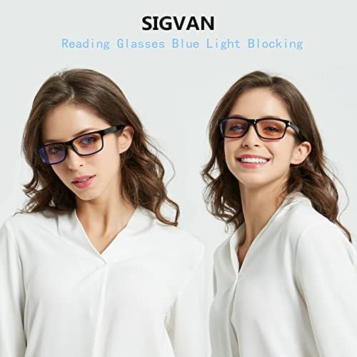Сигван 5 пакуваат очила за читање компјутер за мажи и жени мода со сина светлина блокирајќи читачи на пролетни шарки