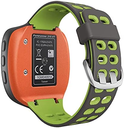 HEPUP Шарени Спортски Силиконски Часовник За Garmin Ferrunner 310xt Часовник Замена Часовник Ремен