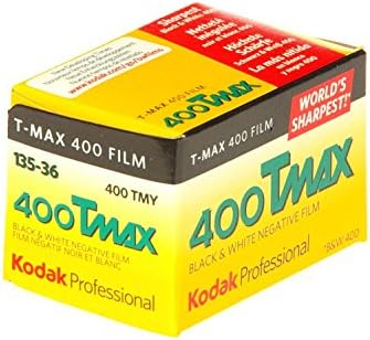 Кодак 400 Tmax Професионален ISO 400, 36mm, 36 Експозиции, Црно-Бел Филм 5 Пакет