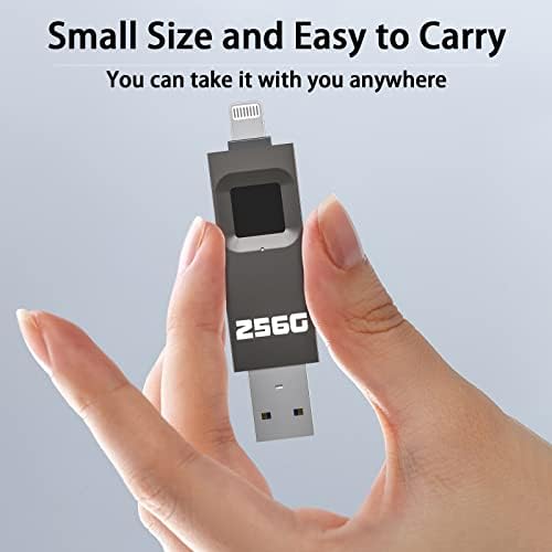 ЈИГОРН 256ГБ Шифриран USB Диск,Флеш-Уред За Отпечатоци, Безбеден Диск Заштитен Со Лозинка U, USB Мемориски Стап, USB Погон На Палецот,Складирање