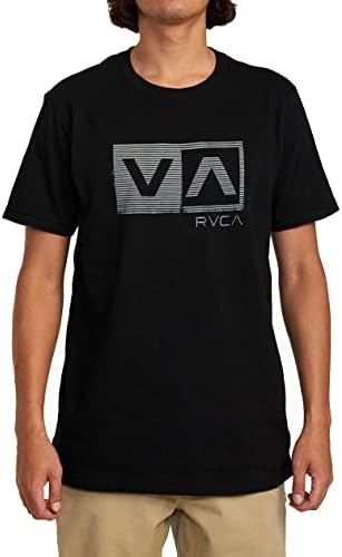 Кошула за кратки ракави за кратки ракави RVCA, графички кошула за вратот на вратот