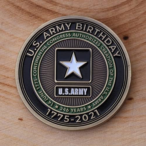 2021 Армија Роденден Топката Предизвик Монета! Дизајниран за Воени Ветерани-Официјално Лиценциран Производ Армија Монета!