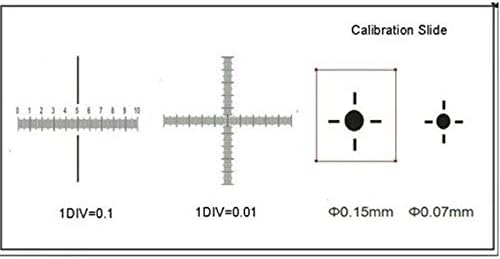 Sigoec Smicroscope Додатоци За Возрасни 20 Парчиња / Многу Фаза Микрометар Калибрација Слајд За Микроскоп Микроскоп