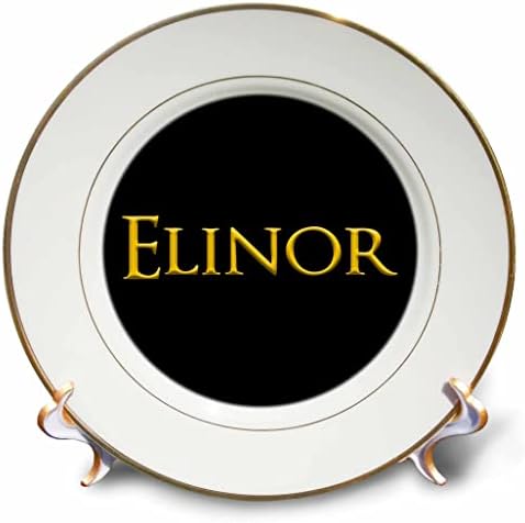3drose Elinor Elegant Girl Baby Name во Америка. Yellowолта на црн шарм - плочи