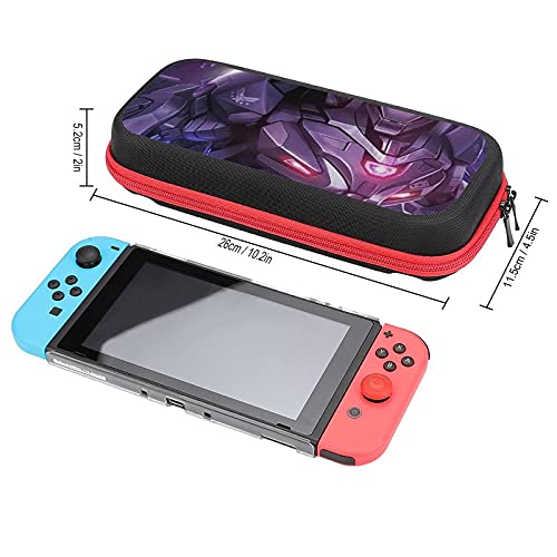 Црн IR-ON MAN MOVITE TAGL, SWITCH TRAVER CASE CASE за Switch Lite Console и додатоци, Shell Protective Cover Organizer Storage