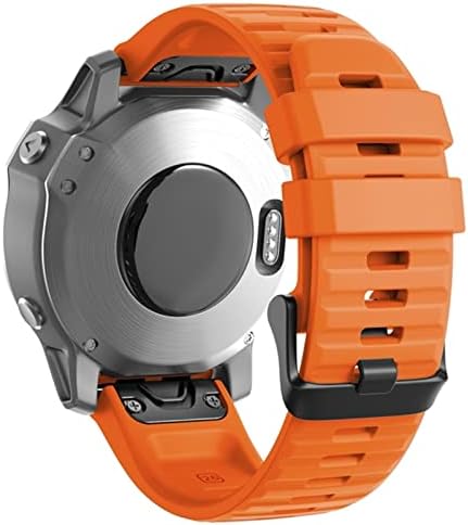 Kossma 20 22 26мм Спорт Силиконски Watchband Watchband Screststrap за Garmin Fenix ​​7 7x 7s 6x 6 6s Pro 5x 5 5s Plus 3 3HR EasyFit Брзо