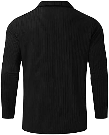 Поло кошули за мажи модни шарени врвови со обични лаптопи за голф маички мажи со долг ракав тренингот маички пулвер блуза