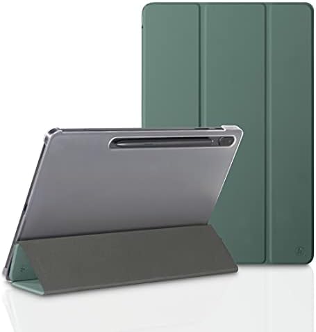 HAMA Samsung Galaxy Tab S7 Fe/S7+ 12,4 инчи случај, транспарентно задно магнетно покритие зелено