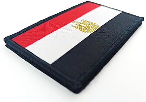 JBCD 2PCS Египетско знаме, египетски знамиња тактичка лепенка на гордоста на знамето за облека за облека за лепенка воена лепенка воена