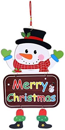 Пифуд Божиќни Украси Среќен Божиќ Врата Виси Украс Приврзок Дедо Мраз Снешко Празнична Новогодишна Забава Декорација