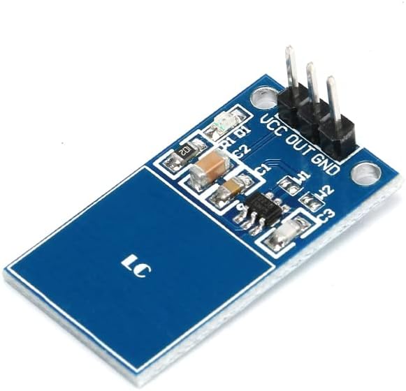 Jessinie 10PCS TTP223 Кондензативен модул на сензор за прекинувач на допир TTP223 Дигитален сензор за допир за Arduino