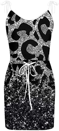 Onsенски сончеви фустани летни обични печатени отпечатени лабави фустани за фустани со врата од вратот за 2023 година фустани за врат